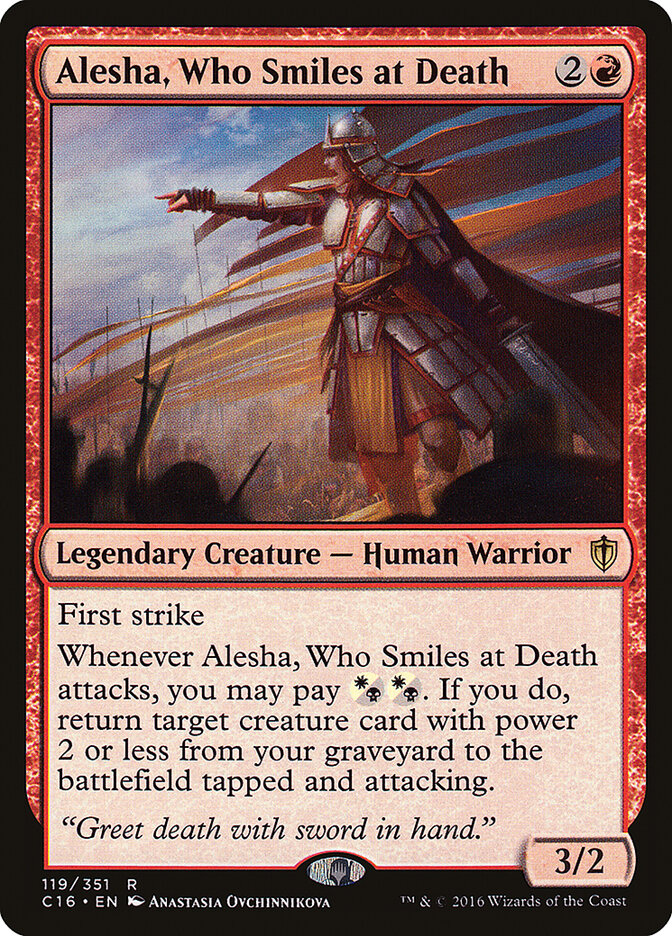 Alesha, a Que Sorri Para a Morte / Alesha, Who Smiles at Death - Magic: The Gathering - MoxLand