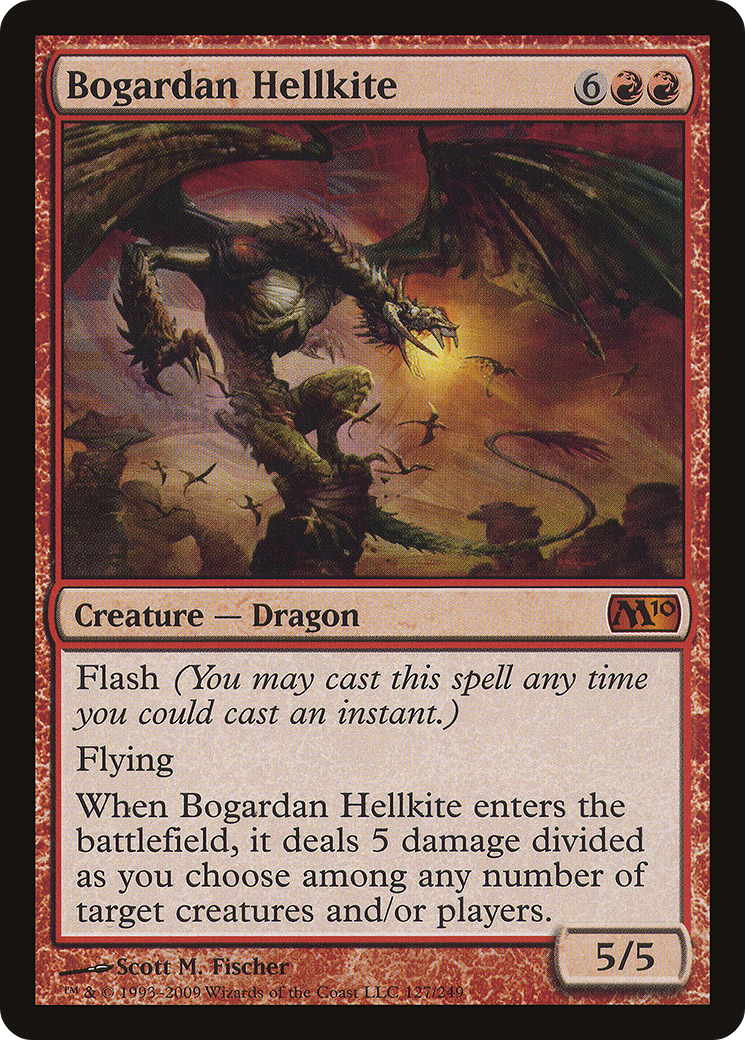 Dragão Avérneo de Bogardan / Bogardan Hellkite - Magic: The Gathering - MoxLand