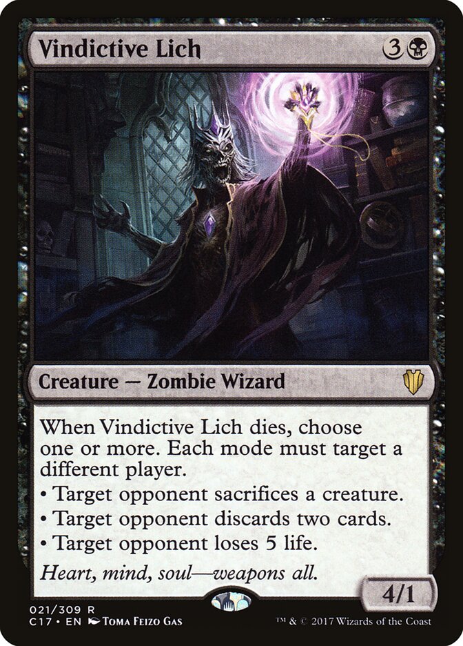 Lich Vingativo / Vindictive Lich - Magic: The Gathering - MoxLand