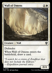 Barreira de Agouros / Wall of Omens - Magic: The Gathering - MoxLand