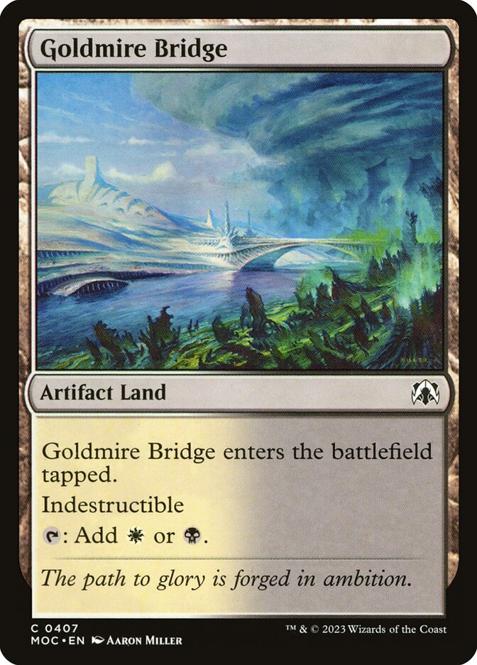 Ponte de Brejáureo / Goldmire Bridge - Magic: The Gathering - MoxLand