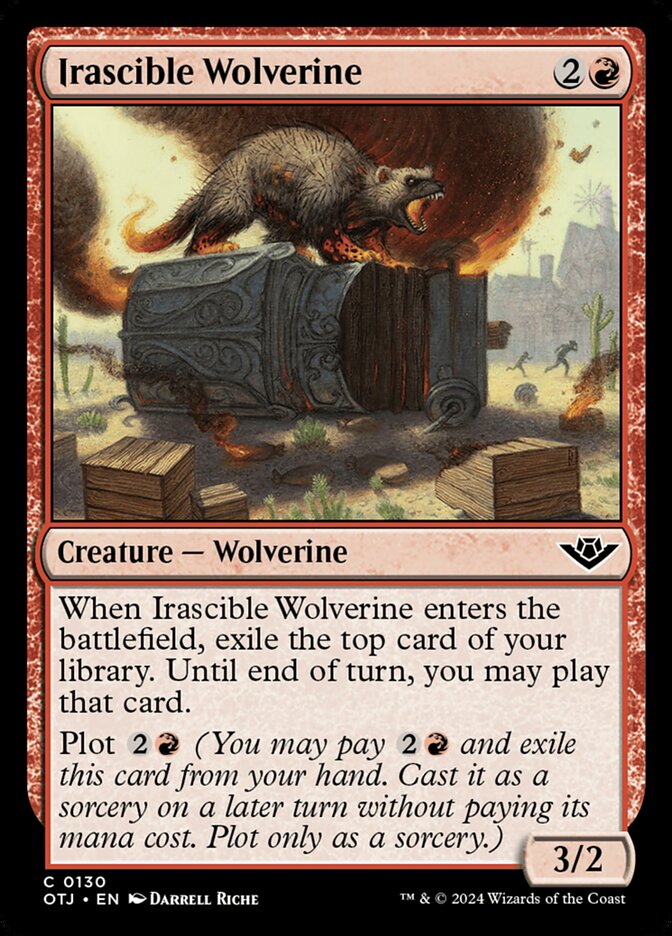 Carcaju Irascível / Irascible Wolverine - Magic: The Gathering - MoxLand