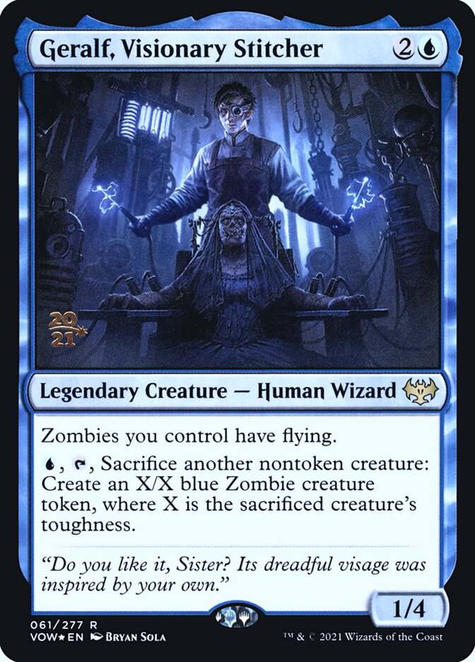 Geralf, Suturador Visionário / Geralf, Visionary Stitcher - Magic: The Gathering - MoxLand