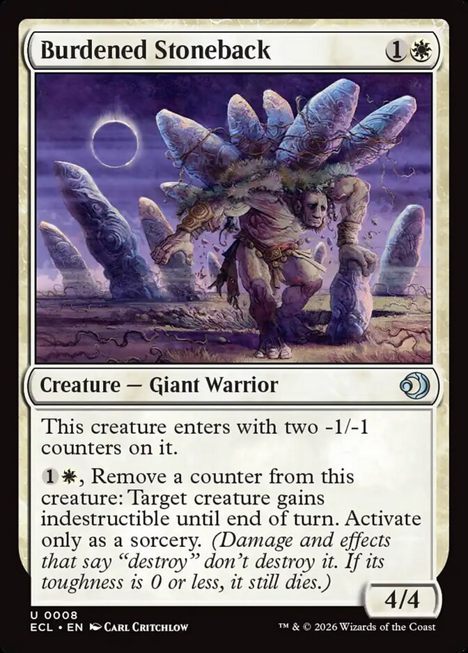 Petreodorso Carregado / Burdened Stoneback - Magic: The Gathering - MoxLand