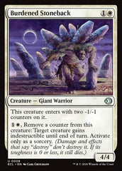 Petreodorso Carregado / Burdened Stoneback - Magic: The Gathering - MoxLand