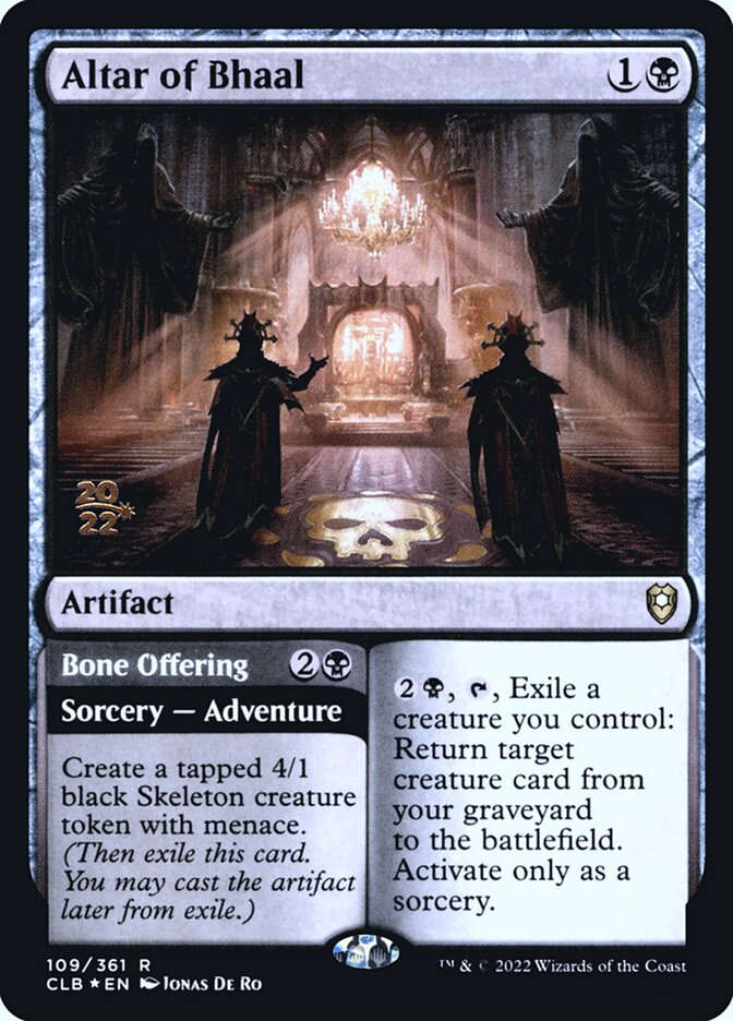 Altar of Bhaal / Bone Offering - Magic: The Gathering - MoxLand
