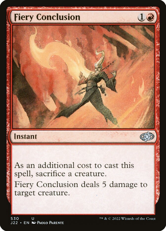 Conclusão Flamejante / Fiery Conclusion - Magic: The Gathering - MoxLand