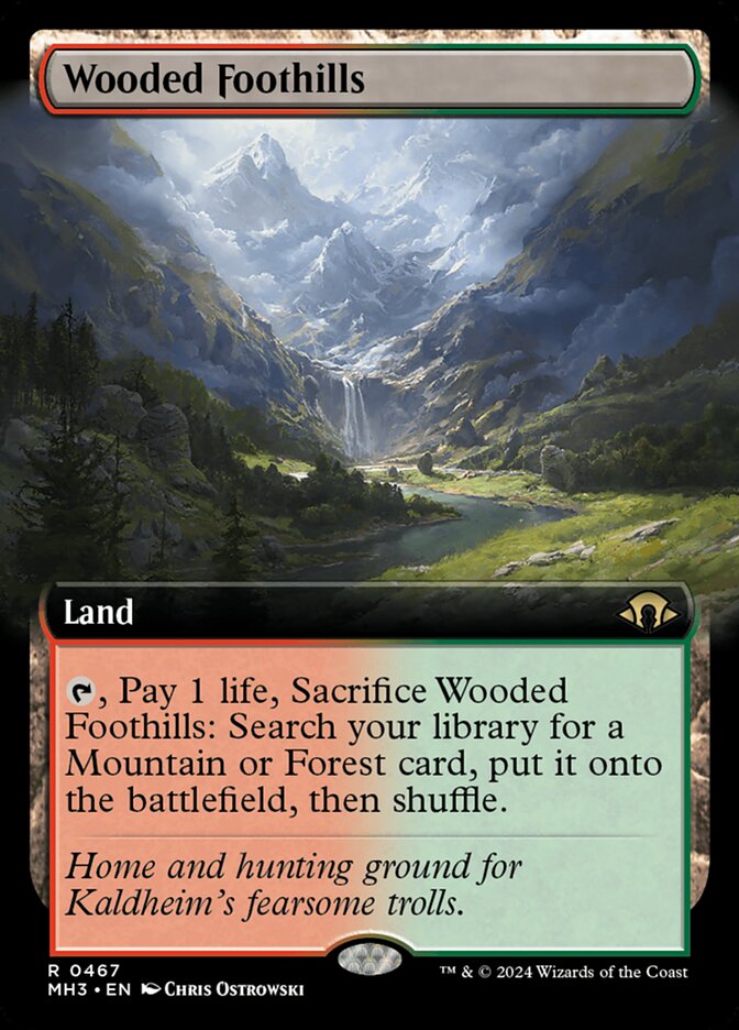 Contraforte Arborizado / Wooded Foothills - Magic: The Gathering - MoxLand
