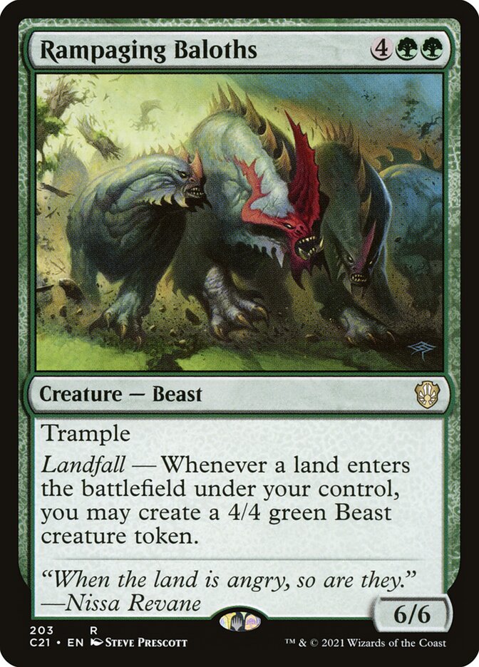 Baloths Enfurecidos / Rampaging Baloths - Magic: The Gathering - MoxLand