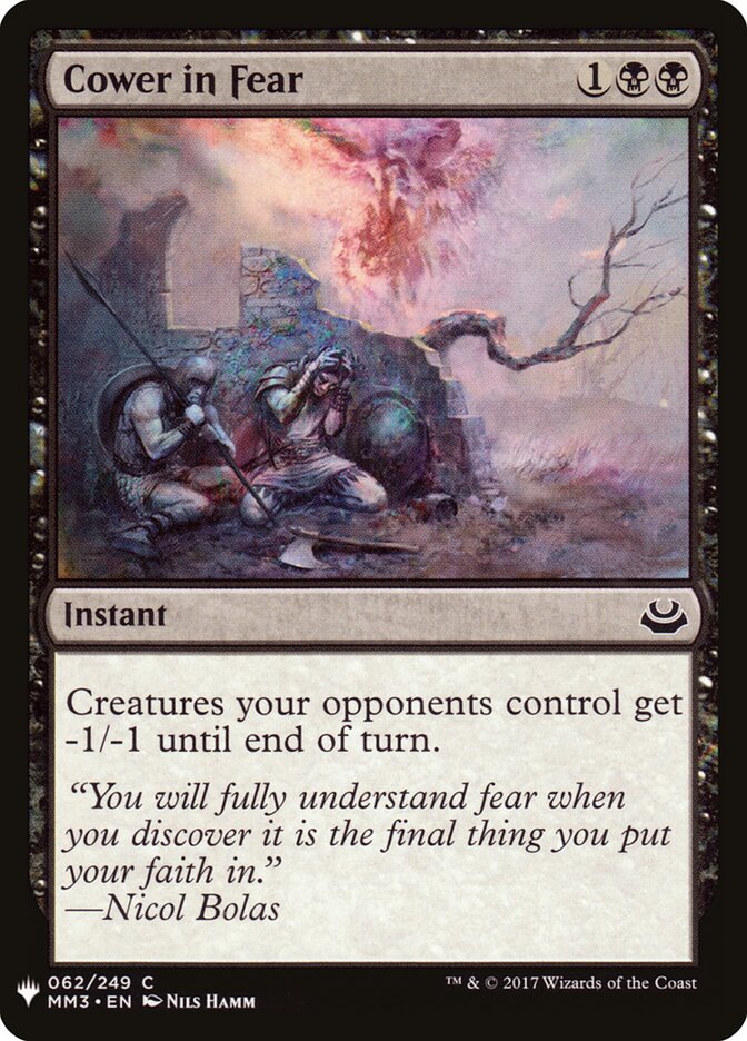 Encolher de Medo / Cower in Fear - Magic: The Gathering - MoxLand