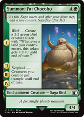 Invocação: Chocobo Gordo / Summon: Fat Chocobo - Magic: The Gathering - MoxLand