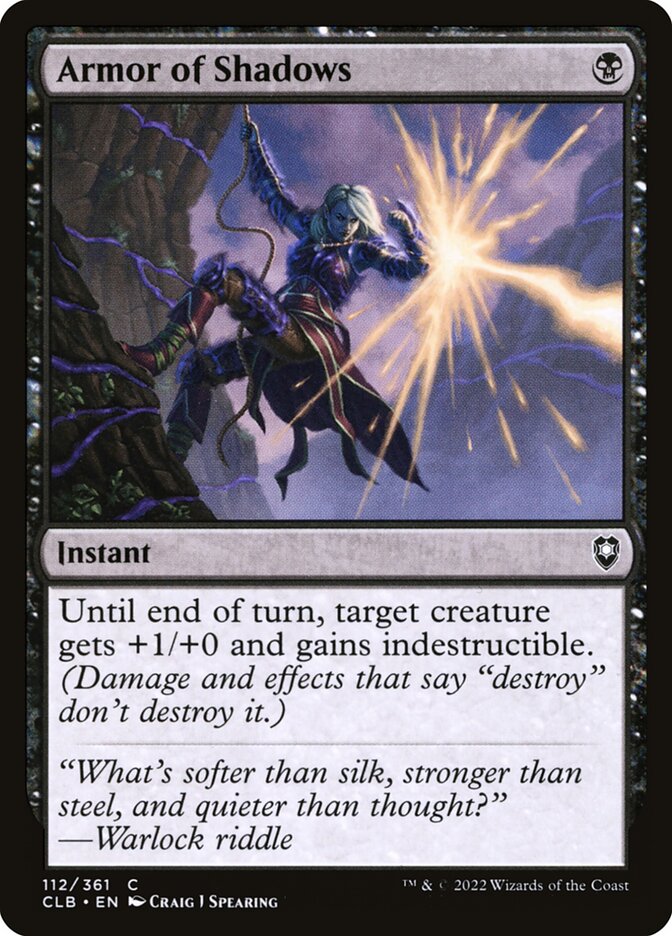 Armadura de Sombras / Armor of Shadows - Magic: The Gathering - MoxLand