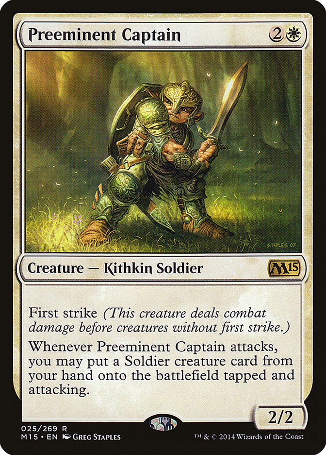 Capitão Preeminente / Preeminent Captain - Magic: The Gathering - MoxLand