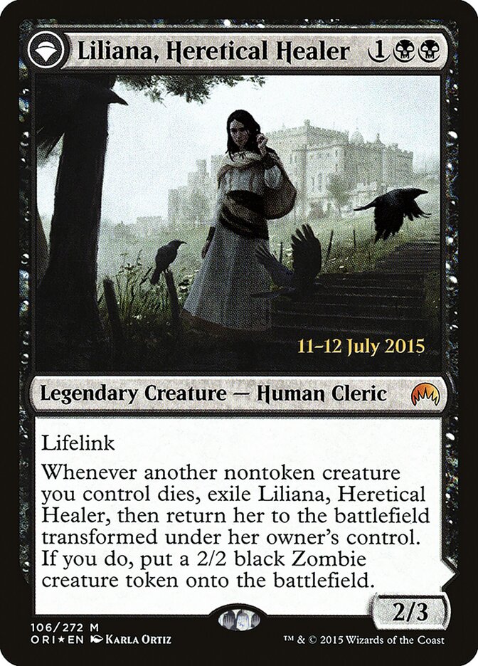 Liliana, Curandeira Herege / Liliana, Heretical Healer - Magic: The Gathering - MoxLand