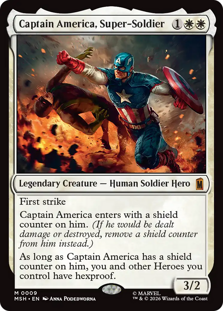 Captain America, Super-Soldier - Magic: The Gathering - MoxLand