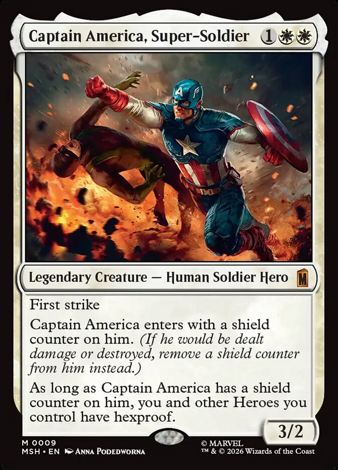 Captain America, Super-Soldier - Magic: The Gathering - MoxLand