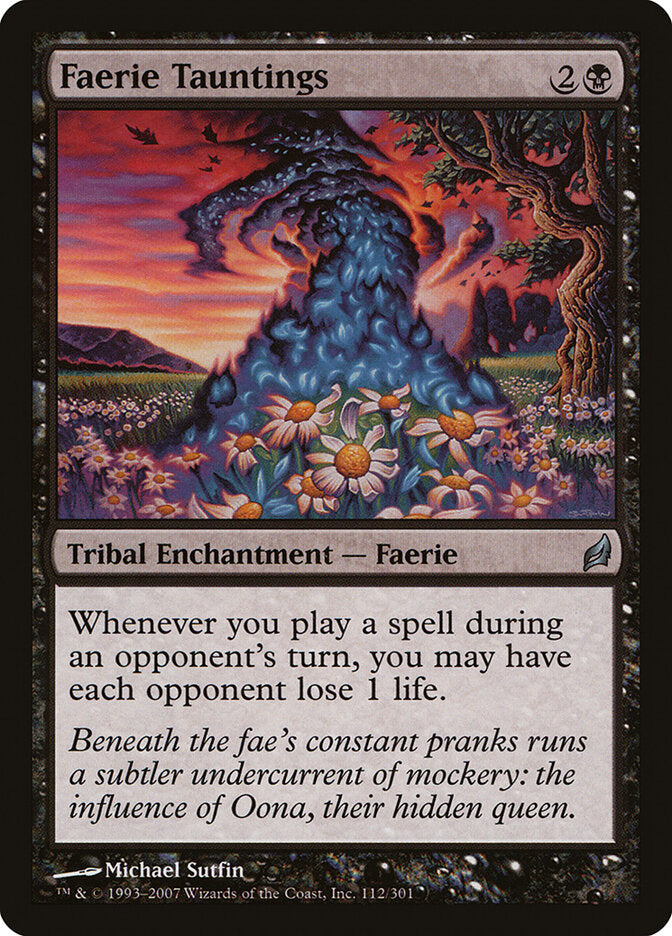 Sarcasmo Feérico / Faerie Tauntings - Magic: The Gathering - MoxLand