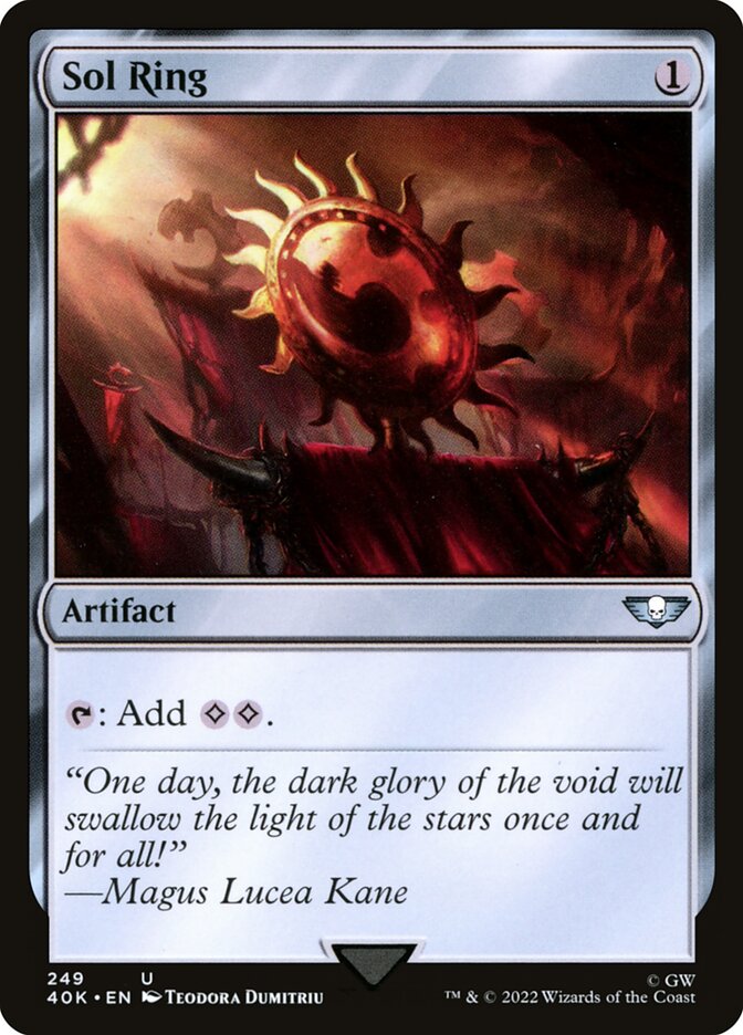 Anel Solar / Sol Ring - Magic: The Gathering - MoxLand