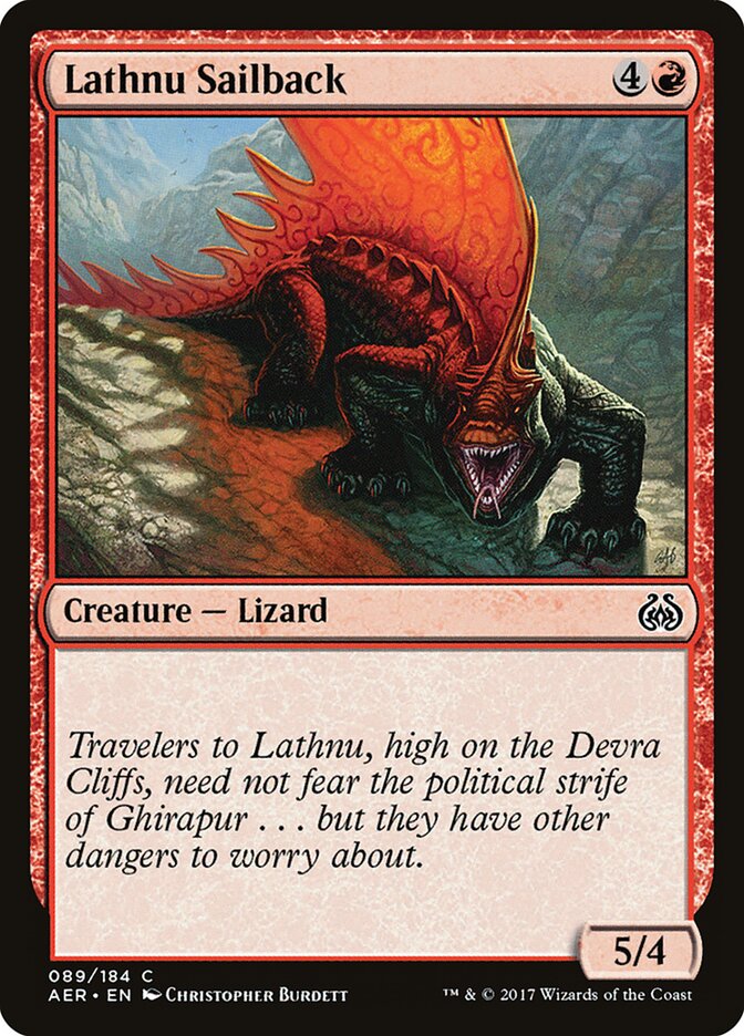Dorsoveleiro de Lathnu / Lathnu Sailback - Magic: The Gathering - MoxLand