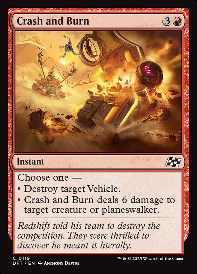 Colidir e Queimar / Crash and Burn - Magic: The Gathering - MoxLand