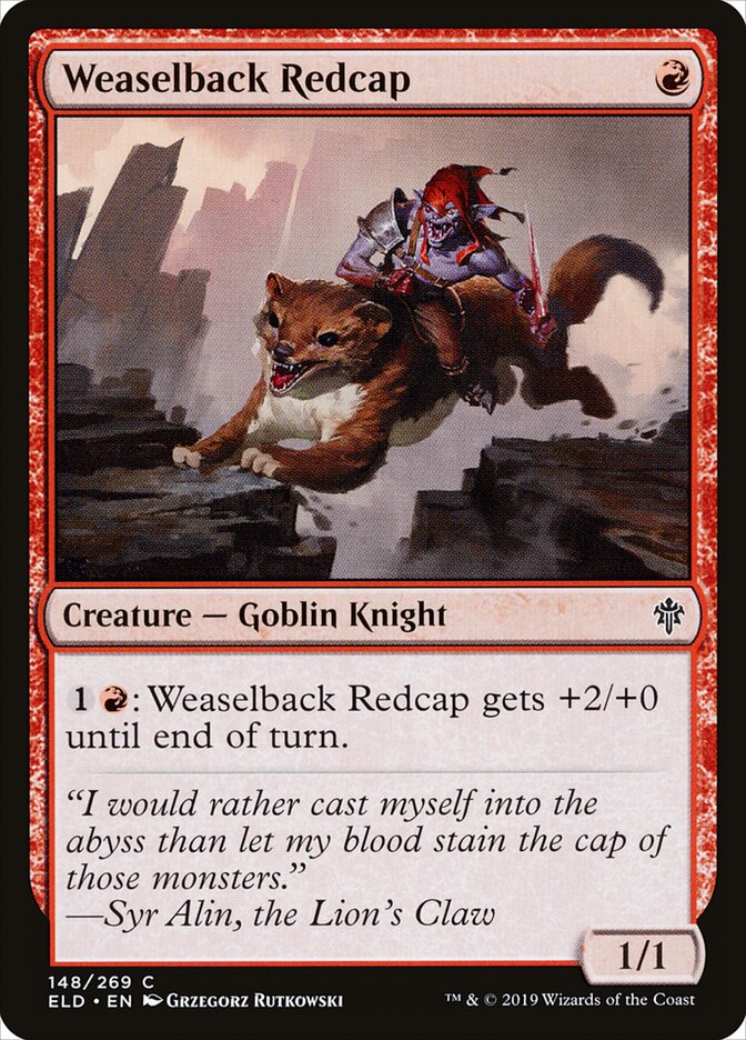 Barrete Vermelho Monta-furão / Weaselback Redcap - Magic: The Gathering - MoxLand