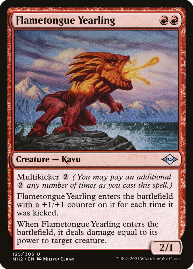 Neonato de Língua Flamejante / Flametongue Yearling - Magic: The Gathering - MoxLand