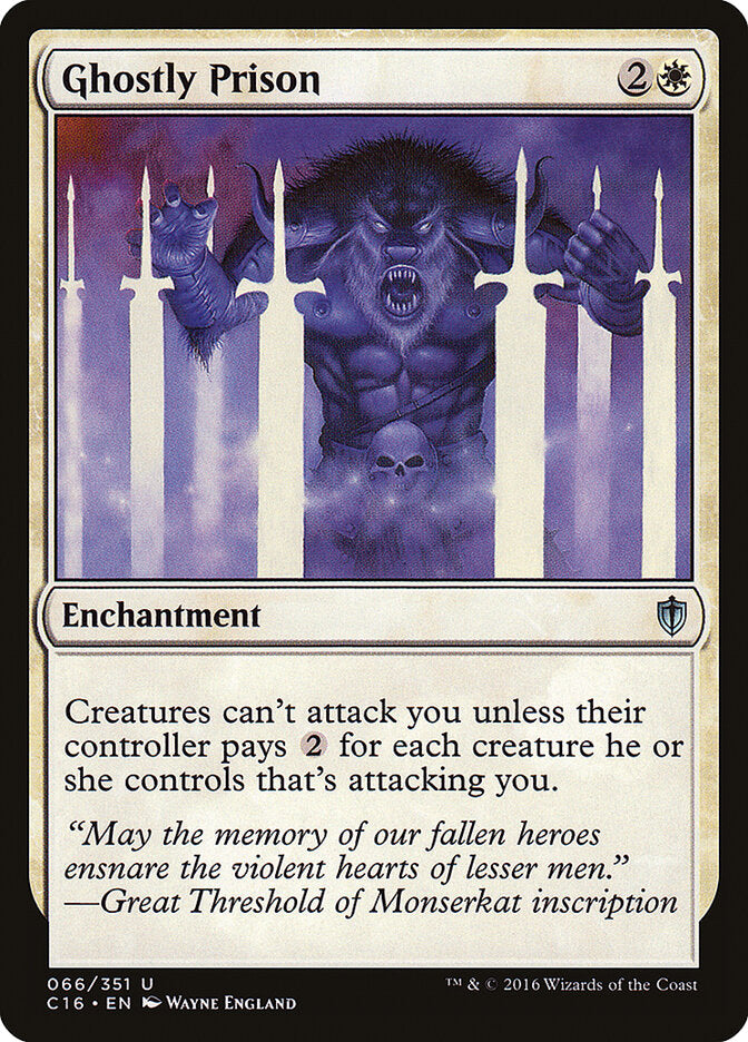 Prisão Fantasmagórica / Ghostly Prison - Magic: The Gathering - MoxLand