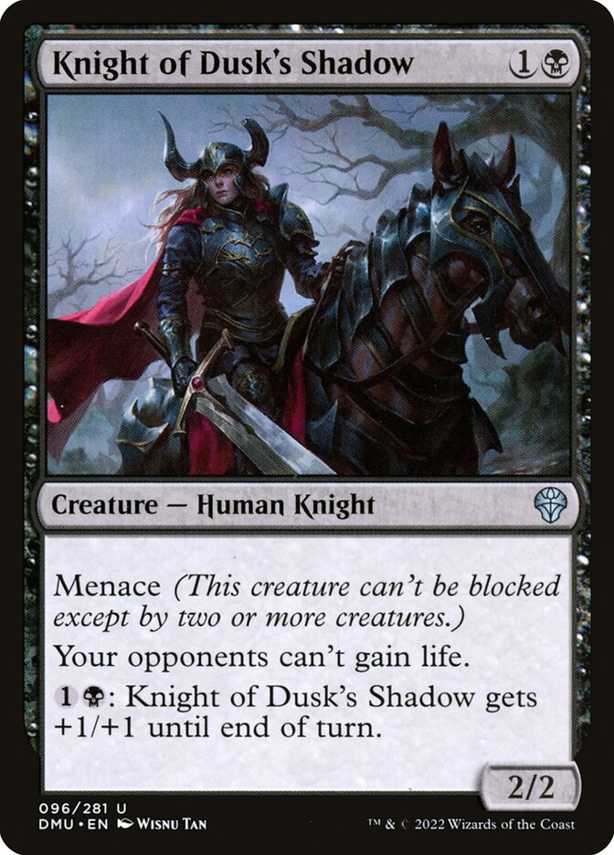 Cavaleira da Sombra do Ocaso / Knight of Dusk's Shadow - Magic: The Gathering - MoxLand