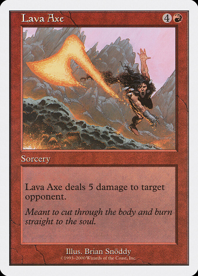 Machado de Lava / Lava Axe - Magic: The Gathering - MoxLand