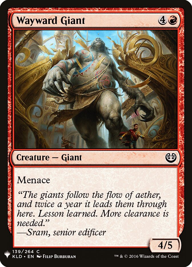 Gigante Errático / Wayward Giant - Magic: The Gathering - MoxLand