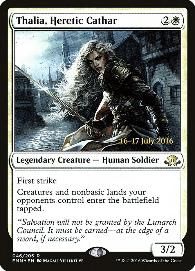 Thalia, Cátara Herege / Thalia, Heretic Cathar - Magic: The Gathering - MoxLand