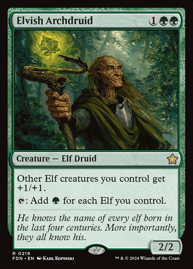 Arqueodruida Elfo / Elvish Archdruid - Magic: The Gathering - MoxLand