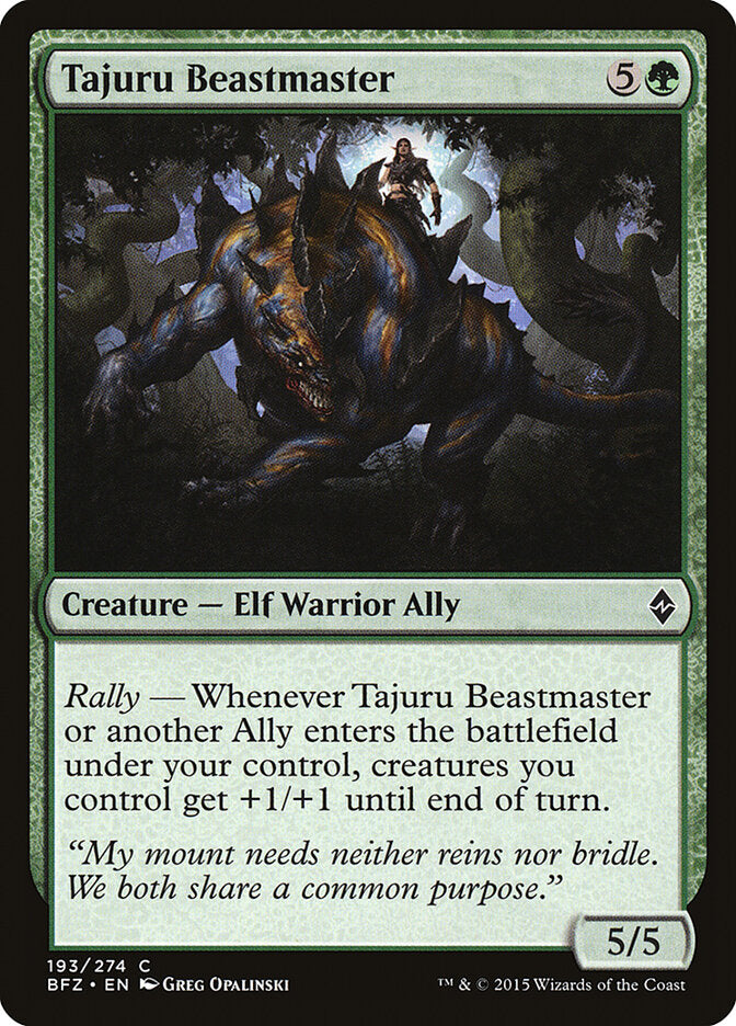 Mestre das Feras Tajuru / Tajuru Beastmaster - Magic: The Gathering - MoxLand