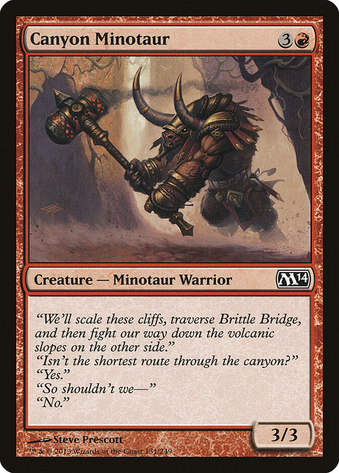 Minotauro do Desfiladeiro / Canyon Minotaur - Magic: The Gathering - MoxLand