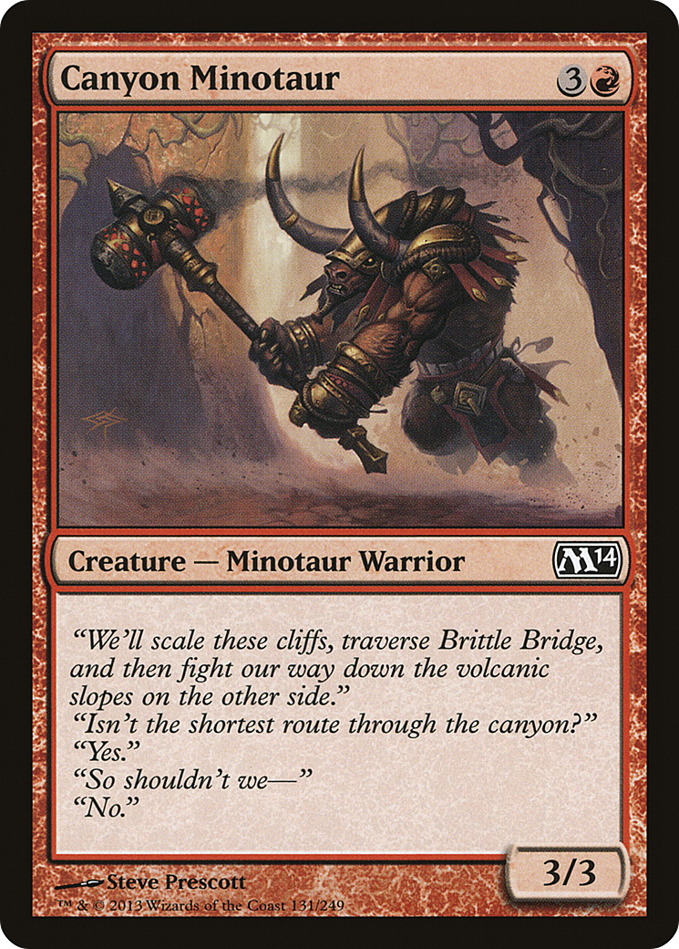 Minotauro do Desfiladeiro / Canyon Minotaur - Magic: The Gathering - MoxLand