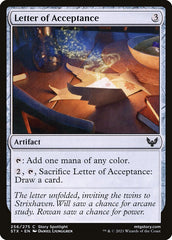 Carta de Aceitação / Letter of Acceptance - Magic: The Gathering - MoxLand
