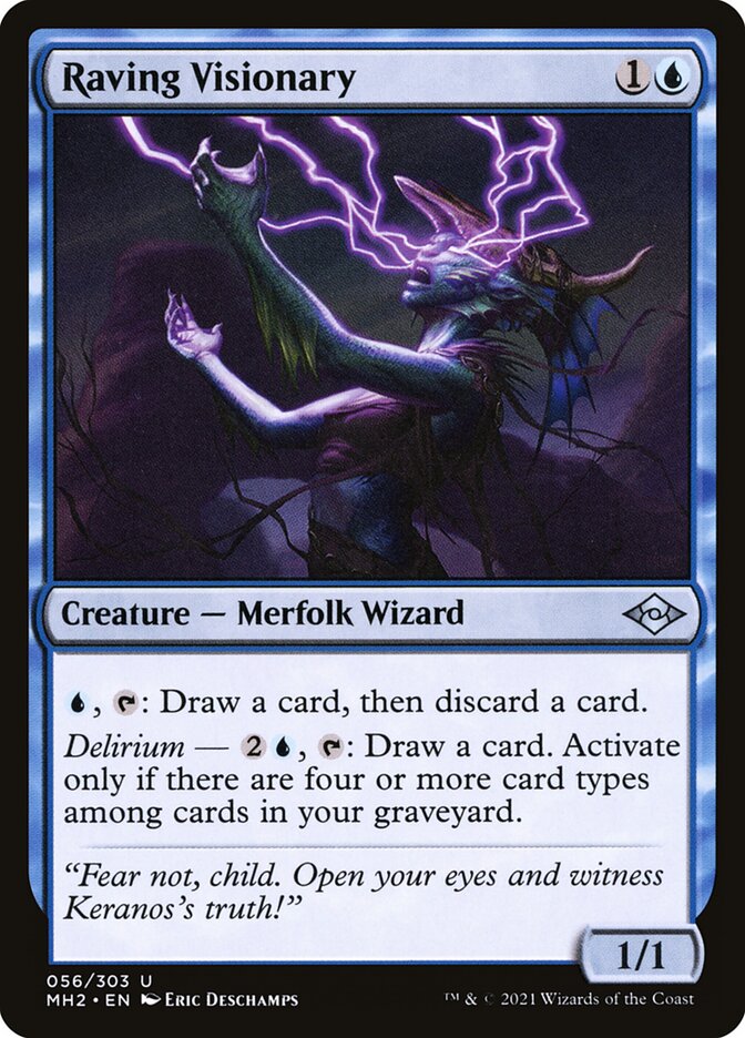 Visionária Desvairada / Raving Visionary - Magic: The Gathering - MoxLand