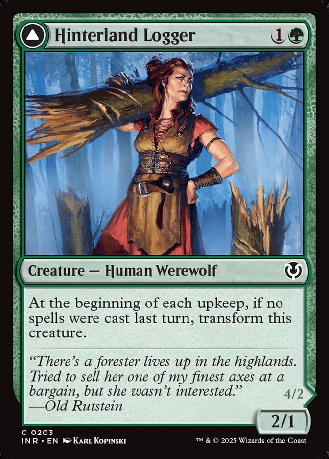Lenhador do Interior / Hinterland Logger - Magic: The Gathering - MoxLand