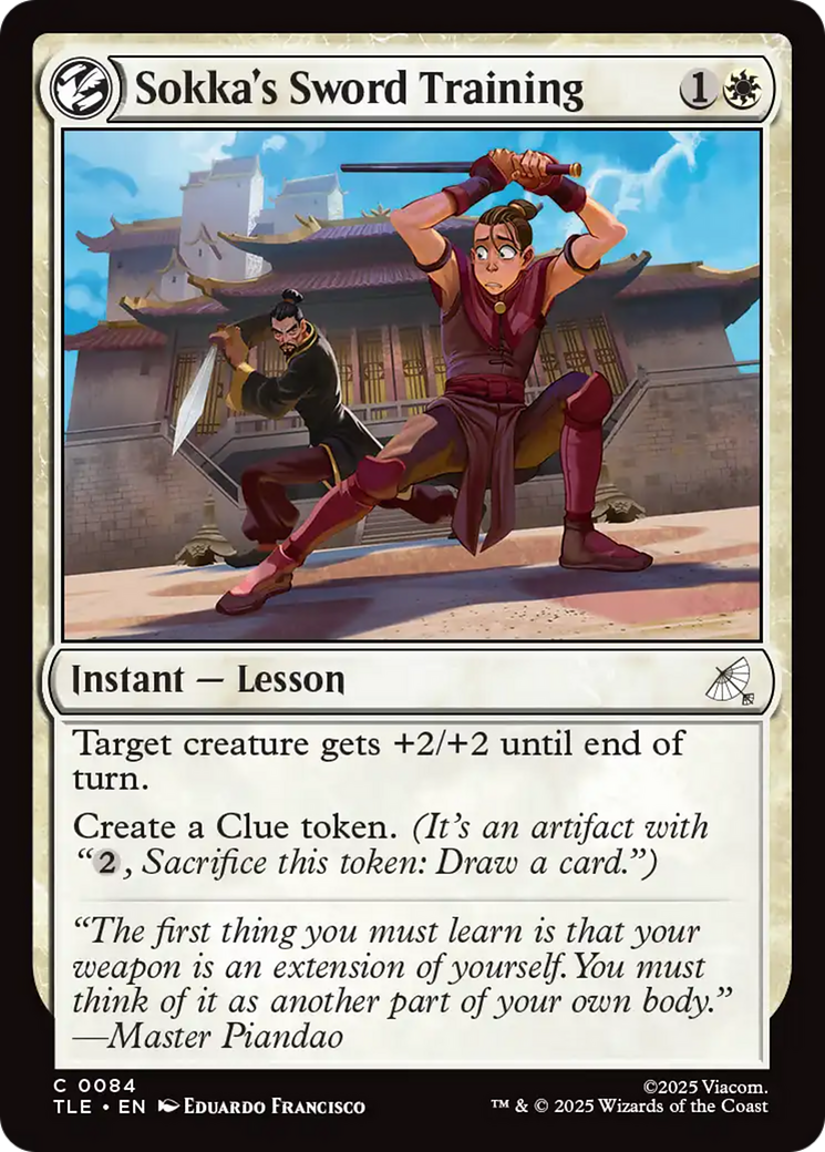 Treinamento de Espada de Sokka / Sokka's Sword Training - Magic: The Gathering - MoxLand
