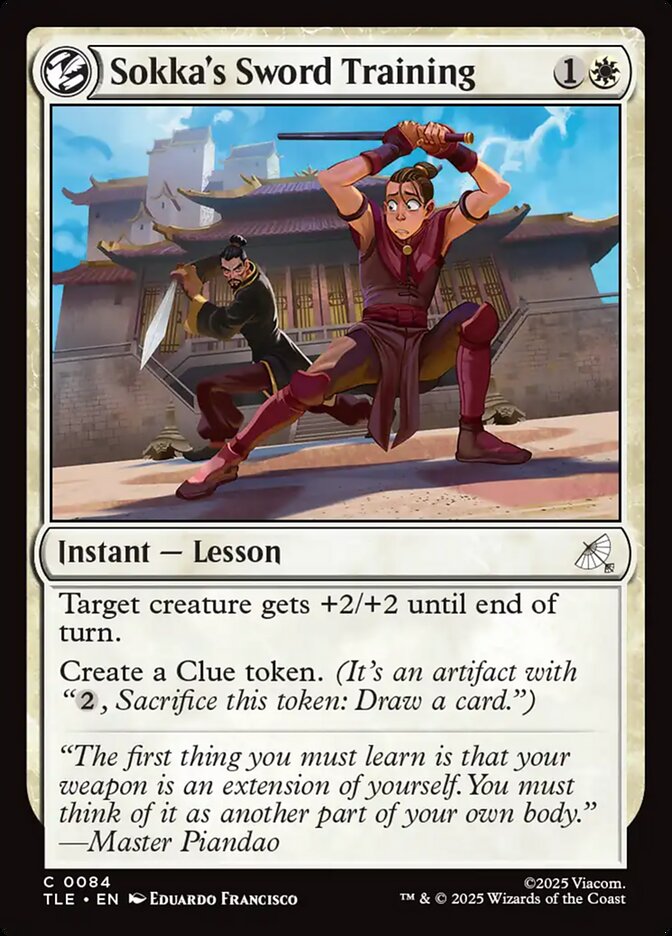 Treinamento de Espada de Sokka / Sokka's Sword Training - Magic: The Gathering - MoxLand