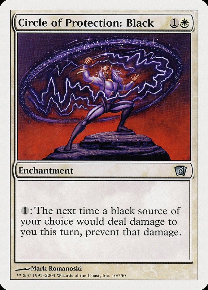 Círculo de Proteção: Preto / Circle of Protection: Black - Magic: The Gathering - MoxLand