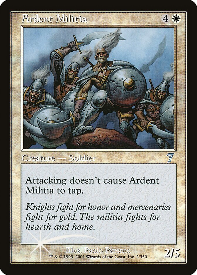 Milícia Fervorosa / Ardent Militia - Magic: The Gathering - MoxLand