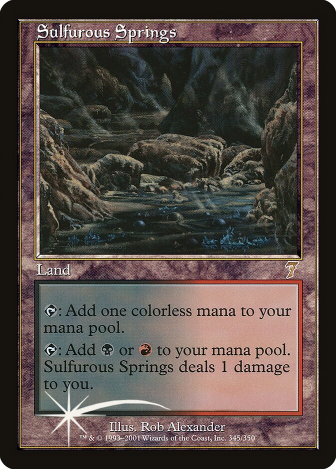 Fontes Sulfurosas / Sulfurous Springs - Magic: The Gathering - MoxLand