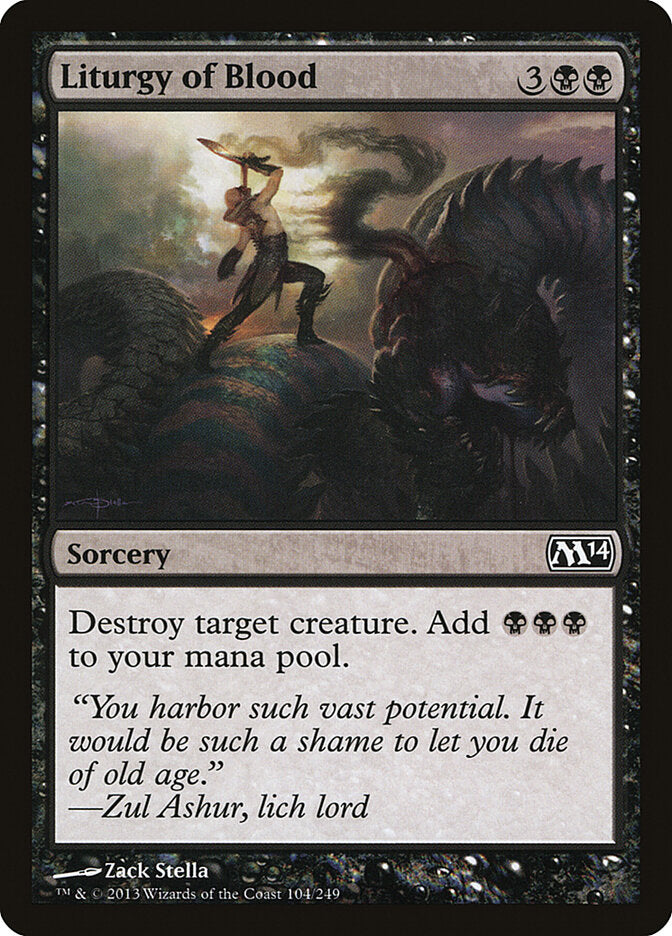 Liturgia de Sangue / Liturgy of Blood - Magic: The Gathering - MoxLand