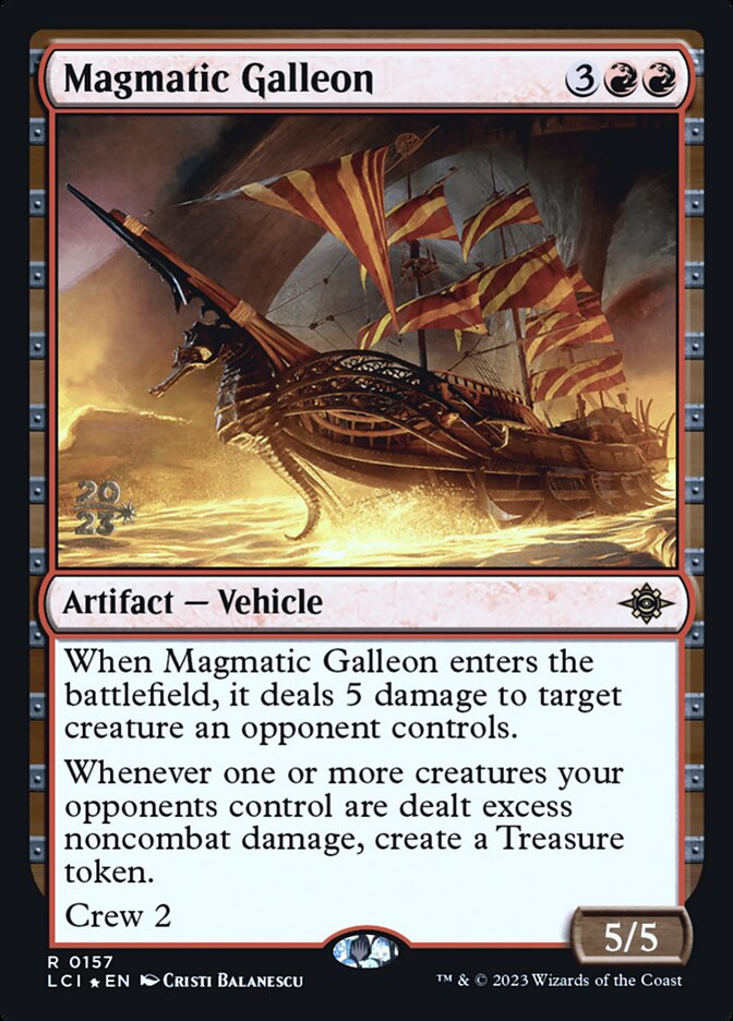 Galeão Magmático / Magmatic Galleon - Magic: The Gathering - MoxLand