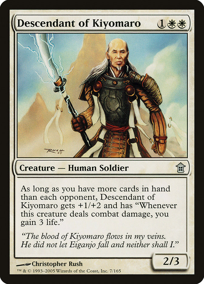 Descendente de Kiyomaro / Descendant of Kiyomaro - Magic: The Gathering - MoxLand