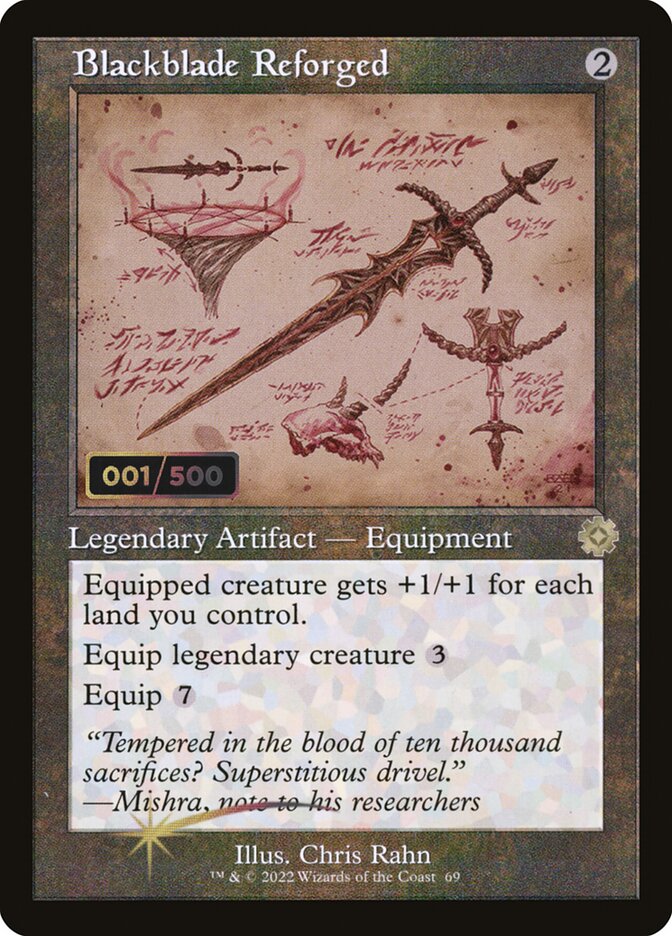 Lâmina Negra Reforjada / Blackblade Reforged - Magic: The Gathering - MoxLand