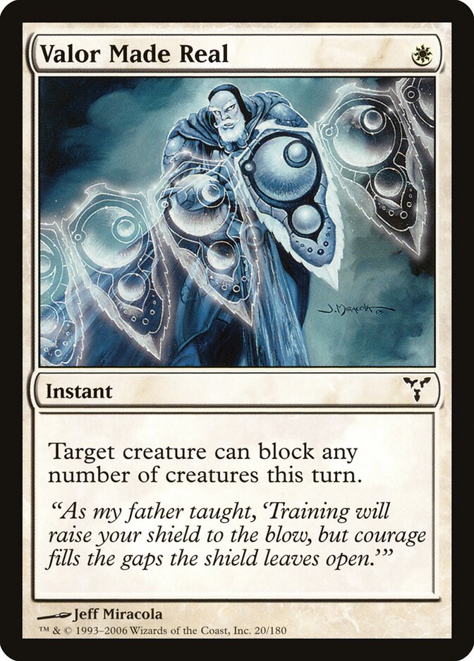 Coragem Concretizada / Valor Made Real - Magic: The Gathering - MoxLand