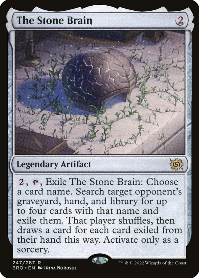 O Cérebro de Pedra / The Stone Brain - Magic: The Gathering - MoxLand