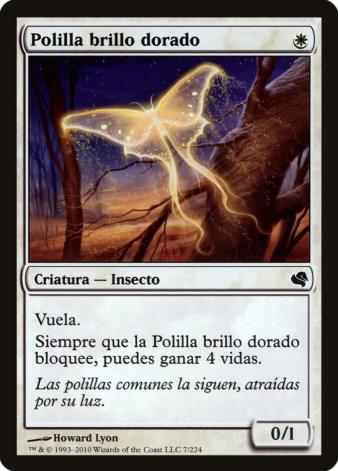 Mariposa da Luz Dourada / Goldenglow Moth - Magic: The Gathering - MoxLand